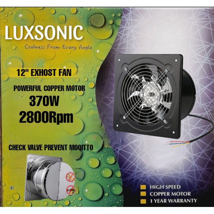 LUXSONIC INDUSTRYAL EXHOST FAN 12"