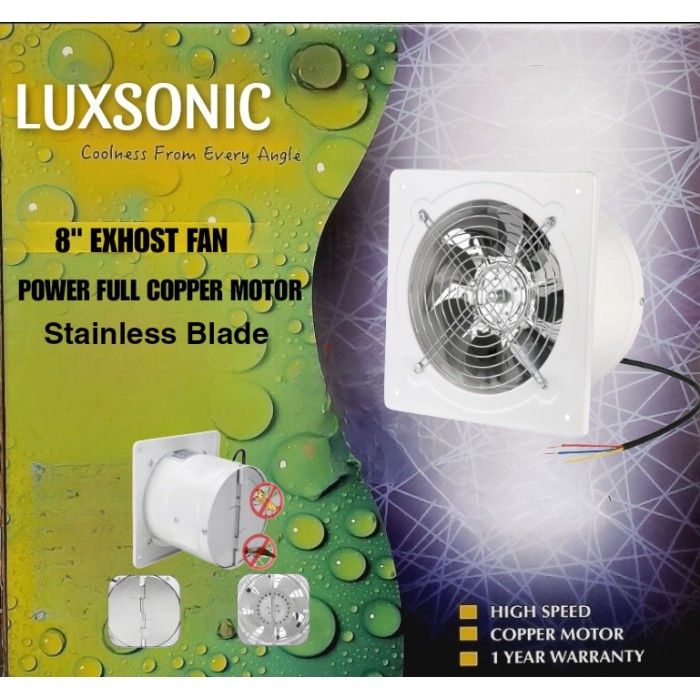 LUXSONIC EXHAUST FAN 8"